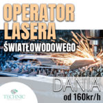 Dania praca na produkcji jako operator lasera światłowodowego, Odder